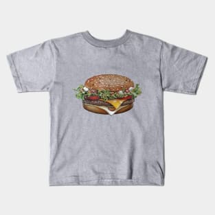 hamburger Drawing Kids T-Shirt